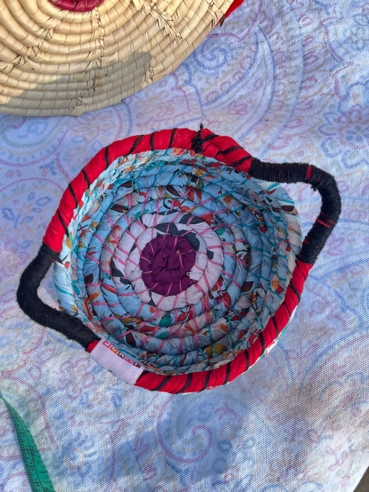 Light Blue Braided Basket