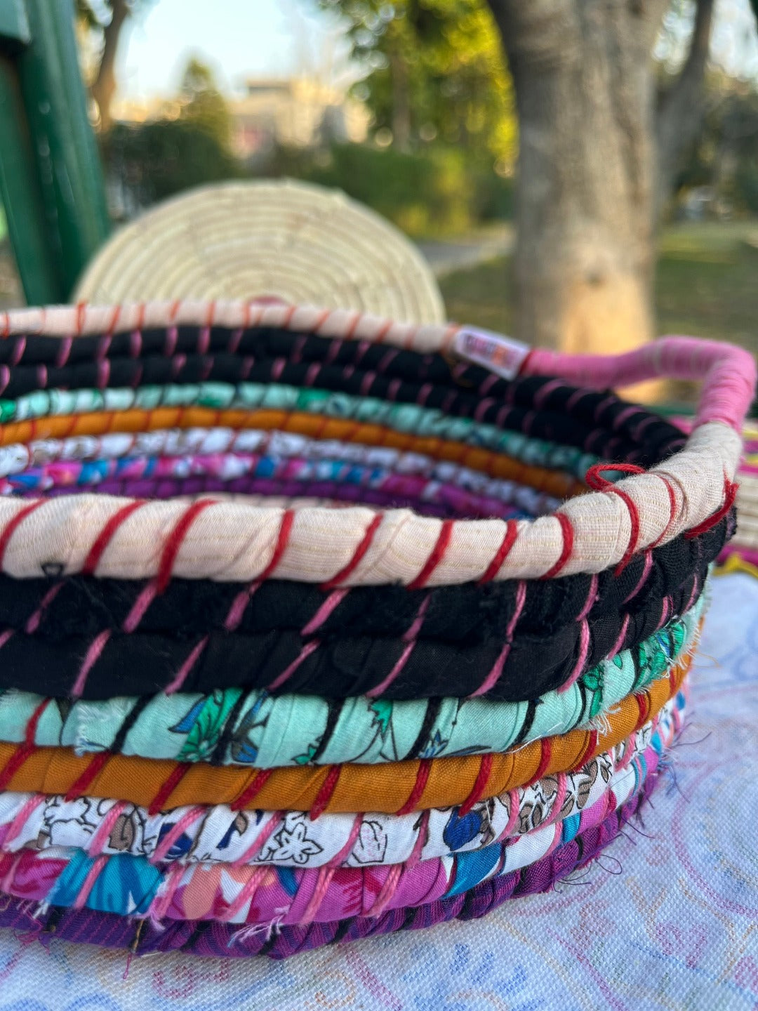 Hues of Blue Braided Basket