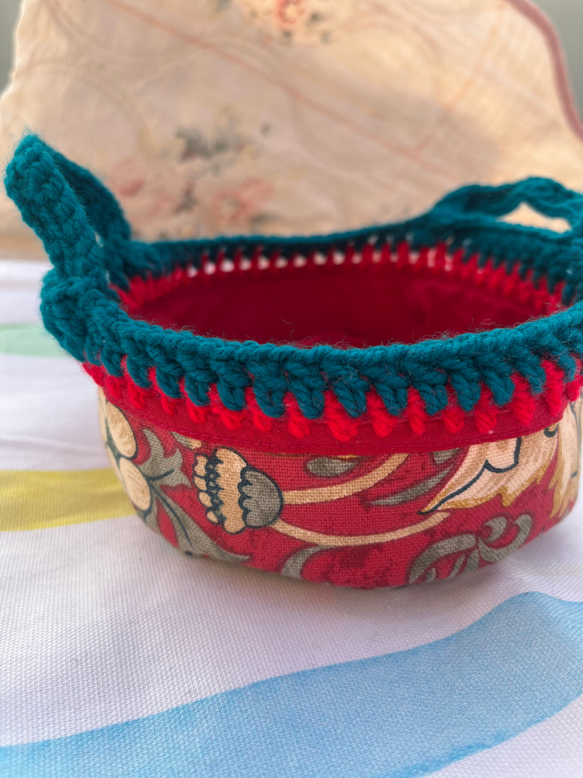 Red Floral Basket