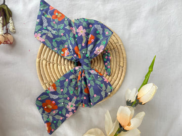 Purple Sequins Bow