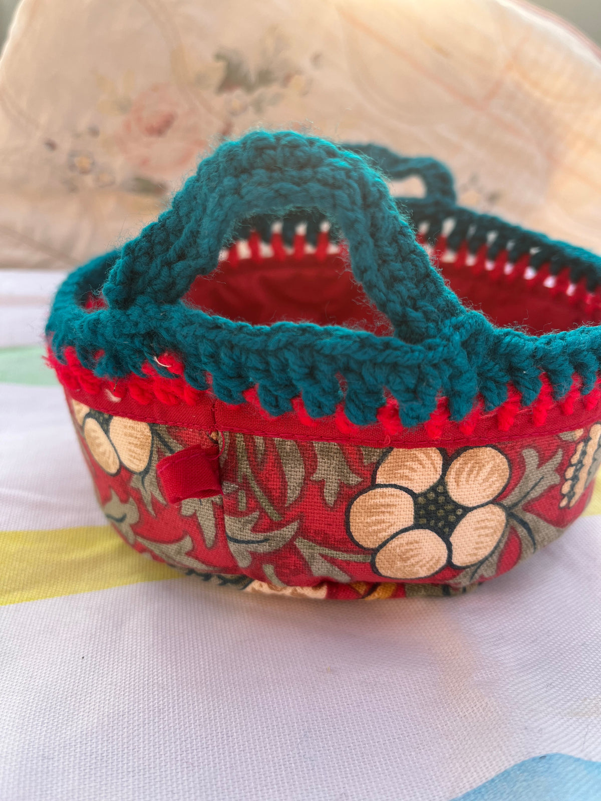 Red Floral Basket