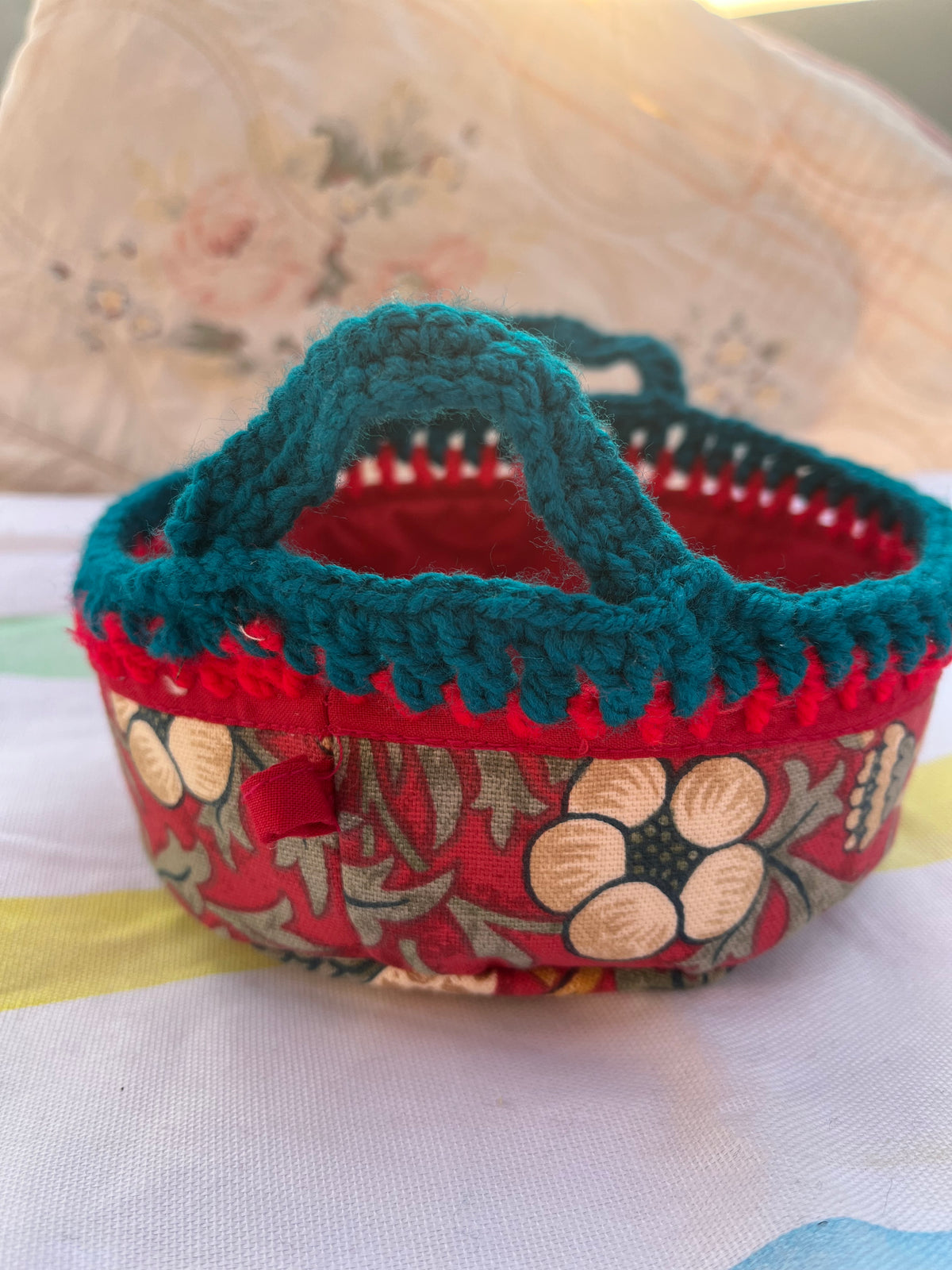 Red Floral Basket