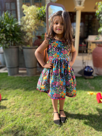 Rainbow Frock - The Aaira's Closet girls clothing Price in Pakistan