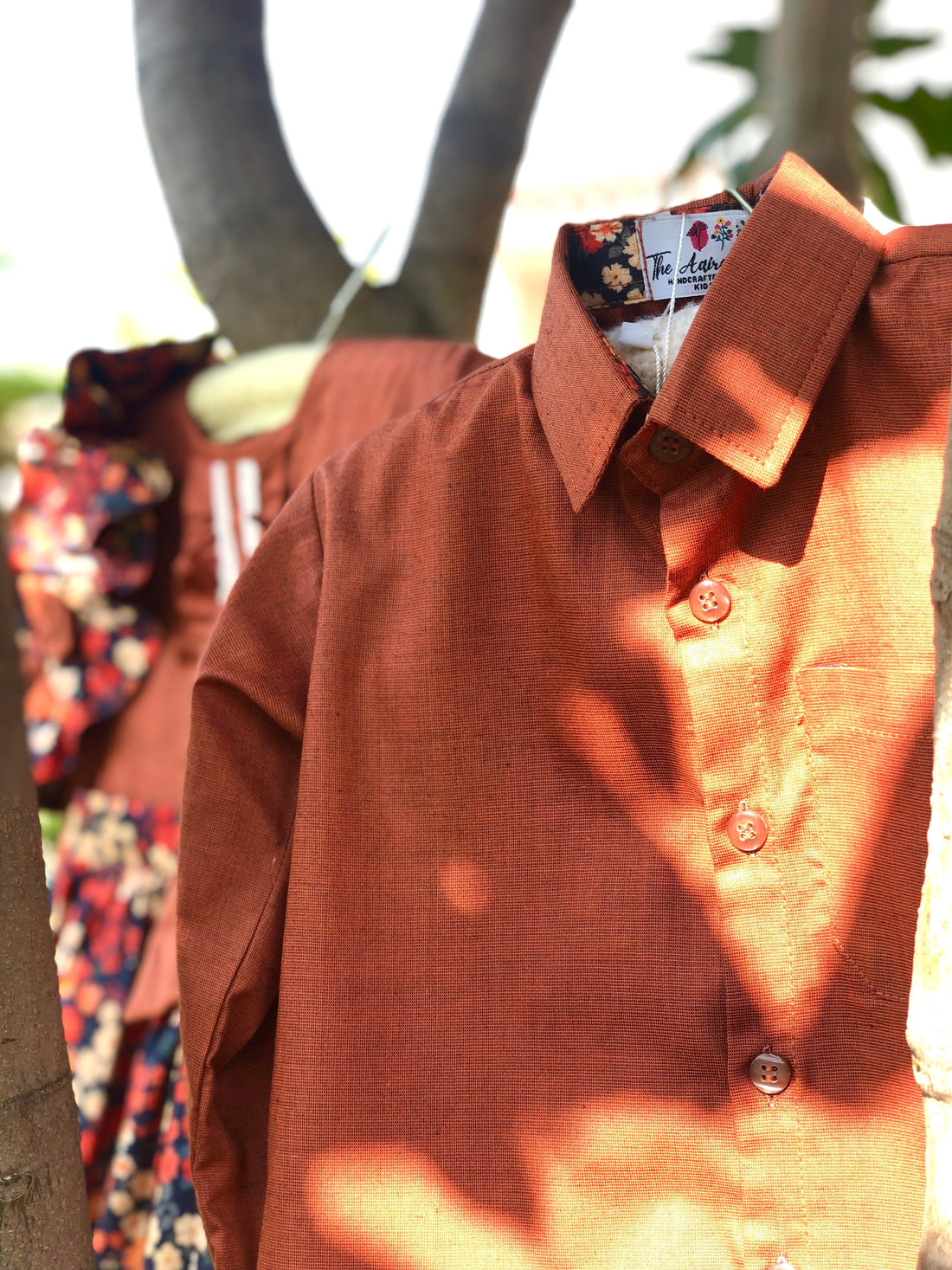 Clay Dress Shirt boys sibling matching