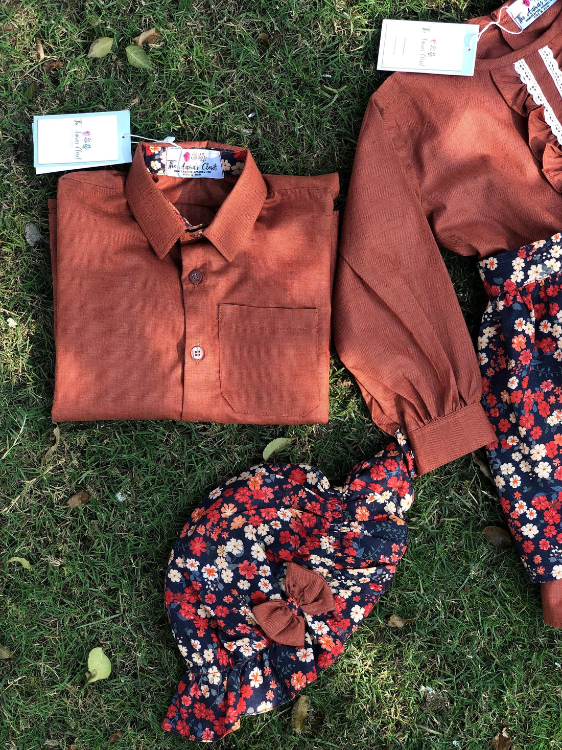 Clay Dress Shirt boys sibling matching