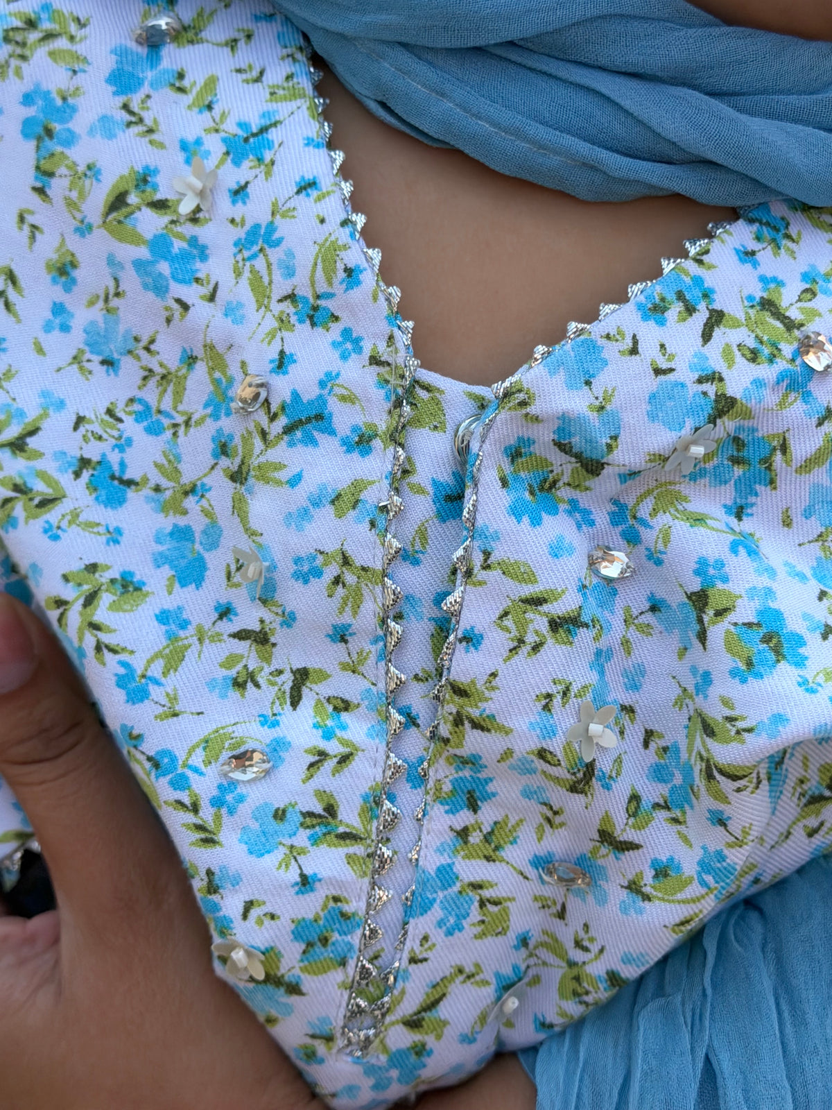 Blue Blossom Matching Set
