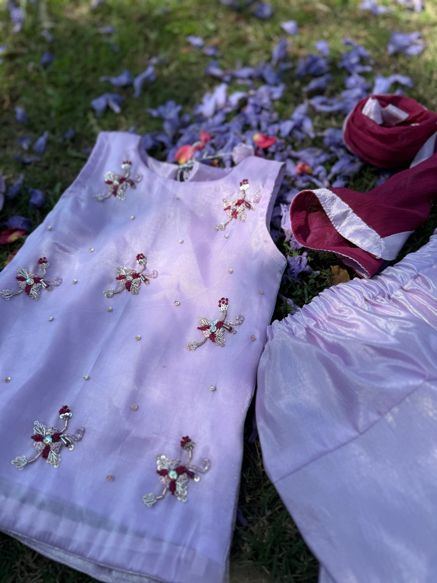Lilac Farshi Shalwar Set