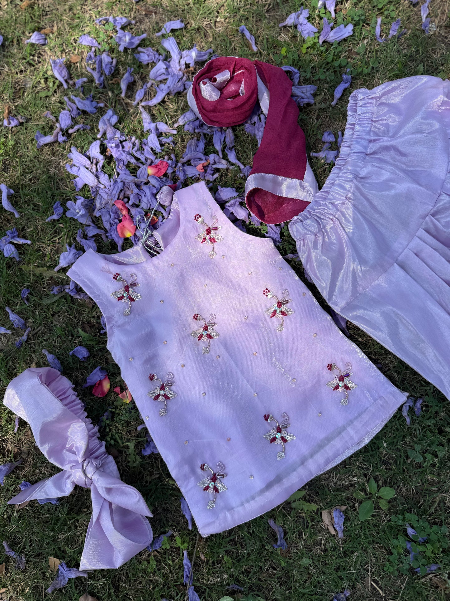 Lilac Farshi Shalwar Set