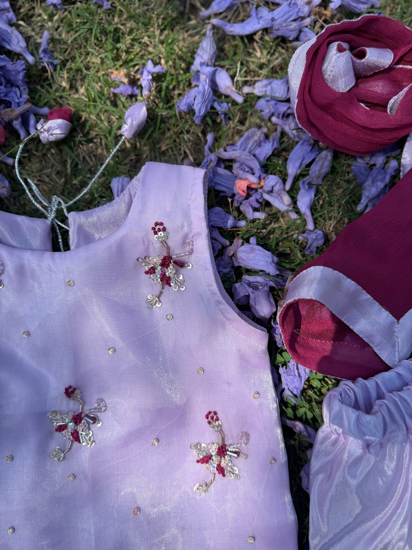 Lilac Farshi Shalwar Set