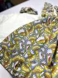 Blooming multicolor lawn frock two piece