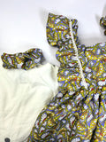 Blooming multicolor lawn frock two piece