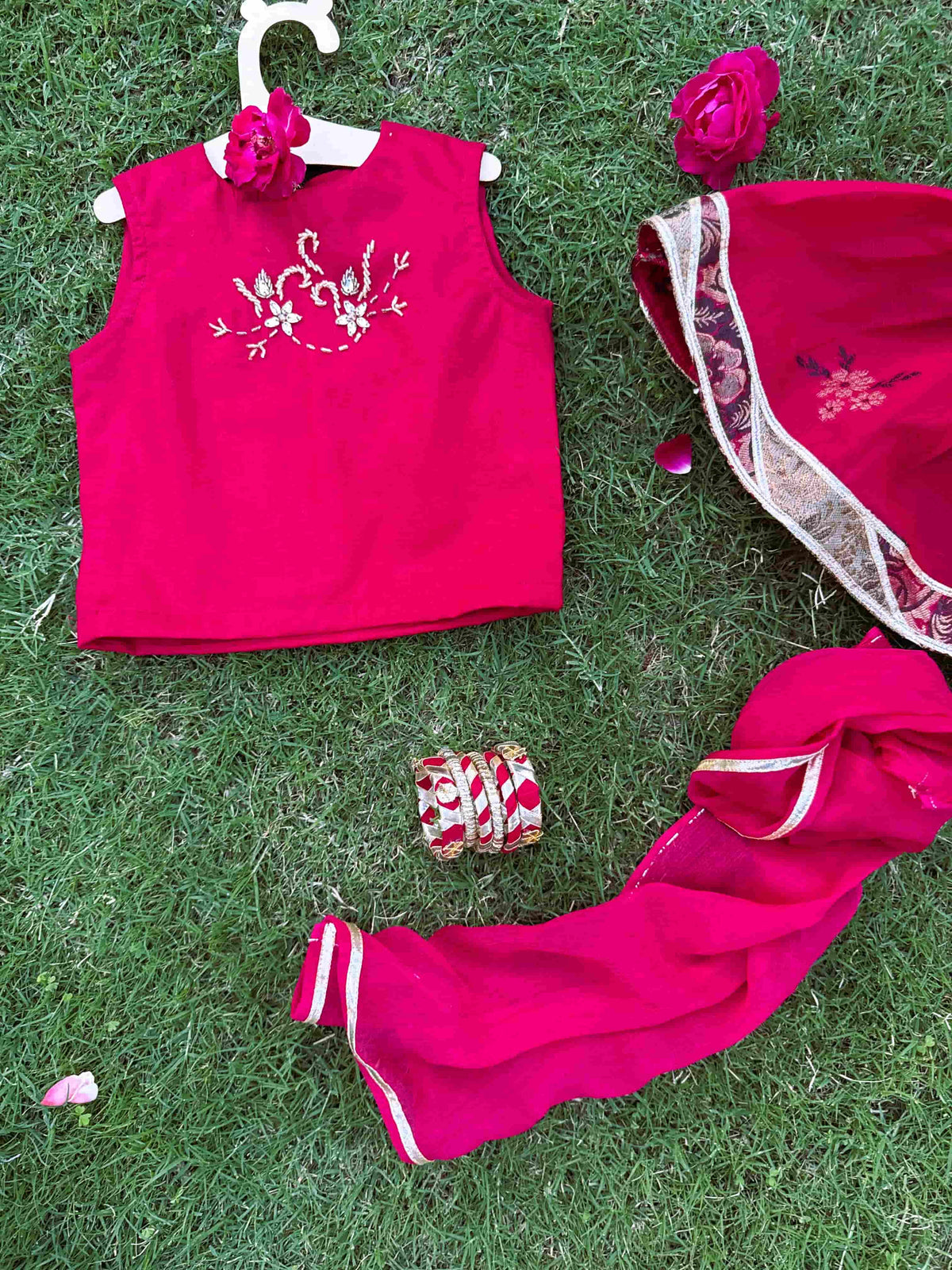 Gulabi Cholli Lehnga
