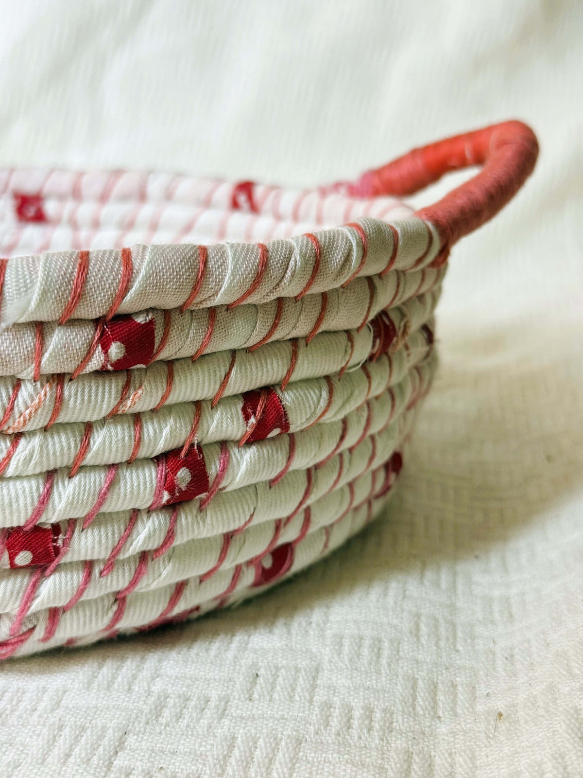 Red and White Basket
