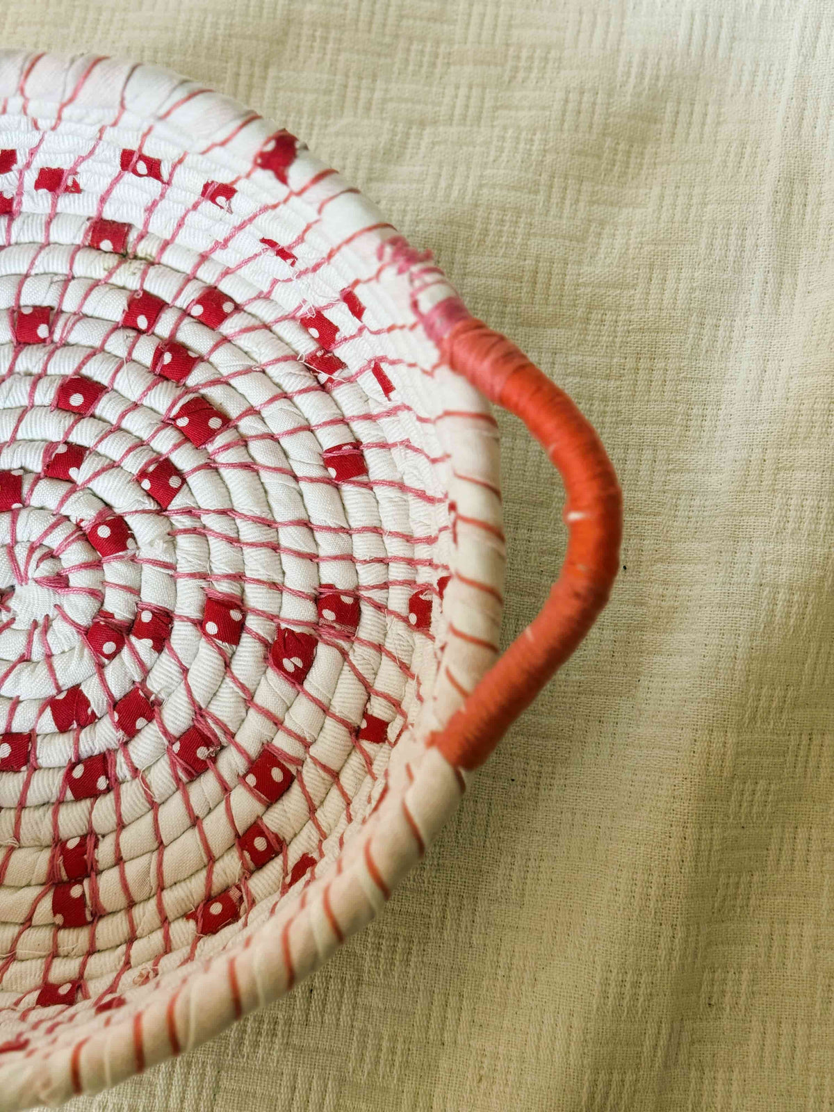 Red and White Basket