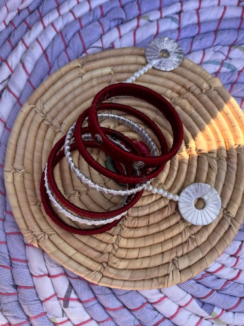 Bangle Set - Maroon
