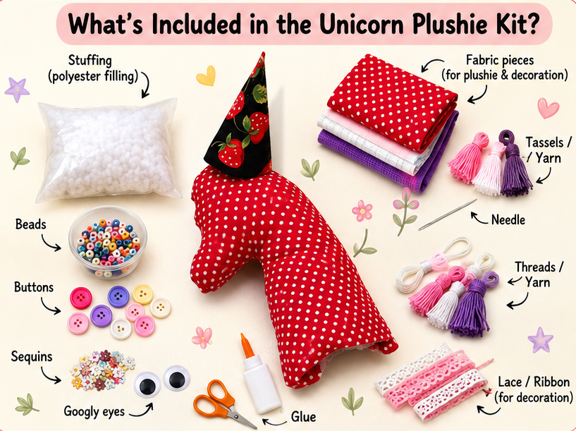 Unicorn DIY Plushie Kit