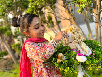 Flower tale pink matching dupatta fancy frock gotta work