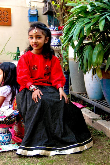 LAAL GULAB: Lehenga for Girls