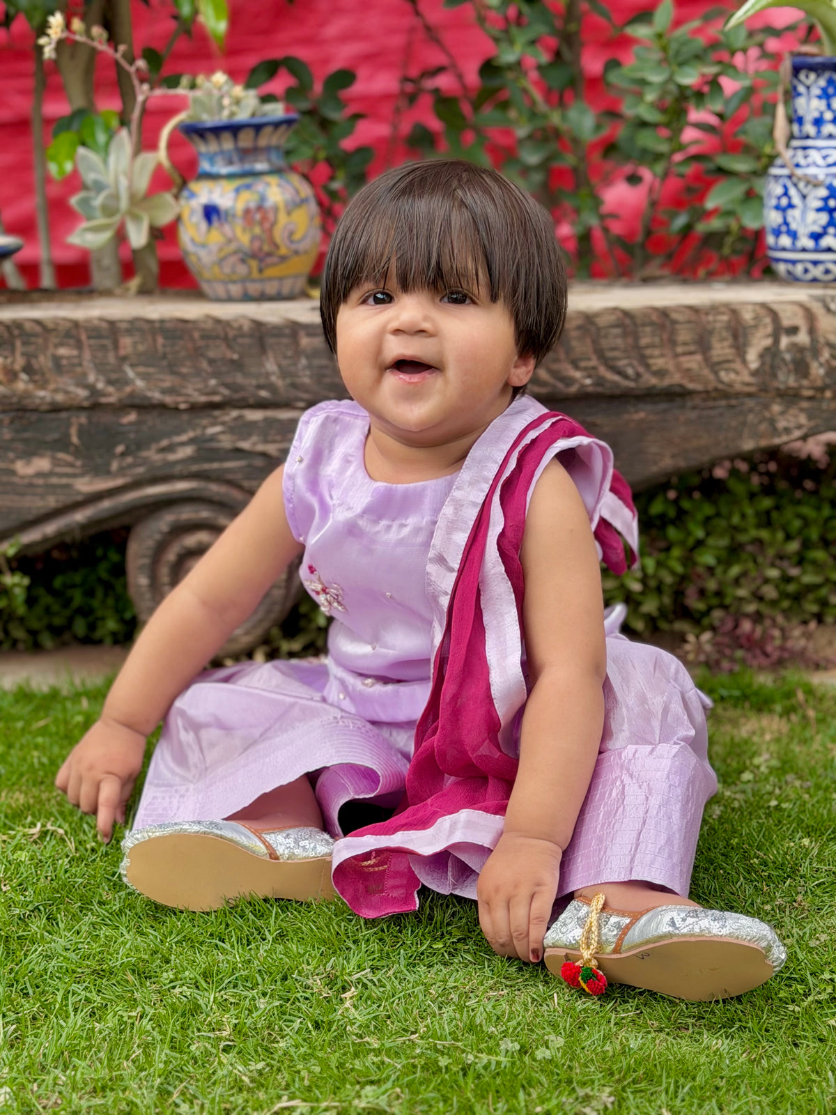 Lilac Farshi Shalwar Set