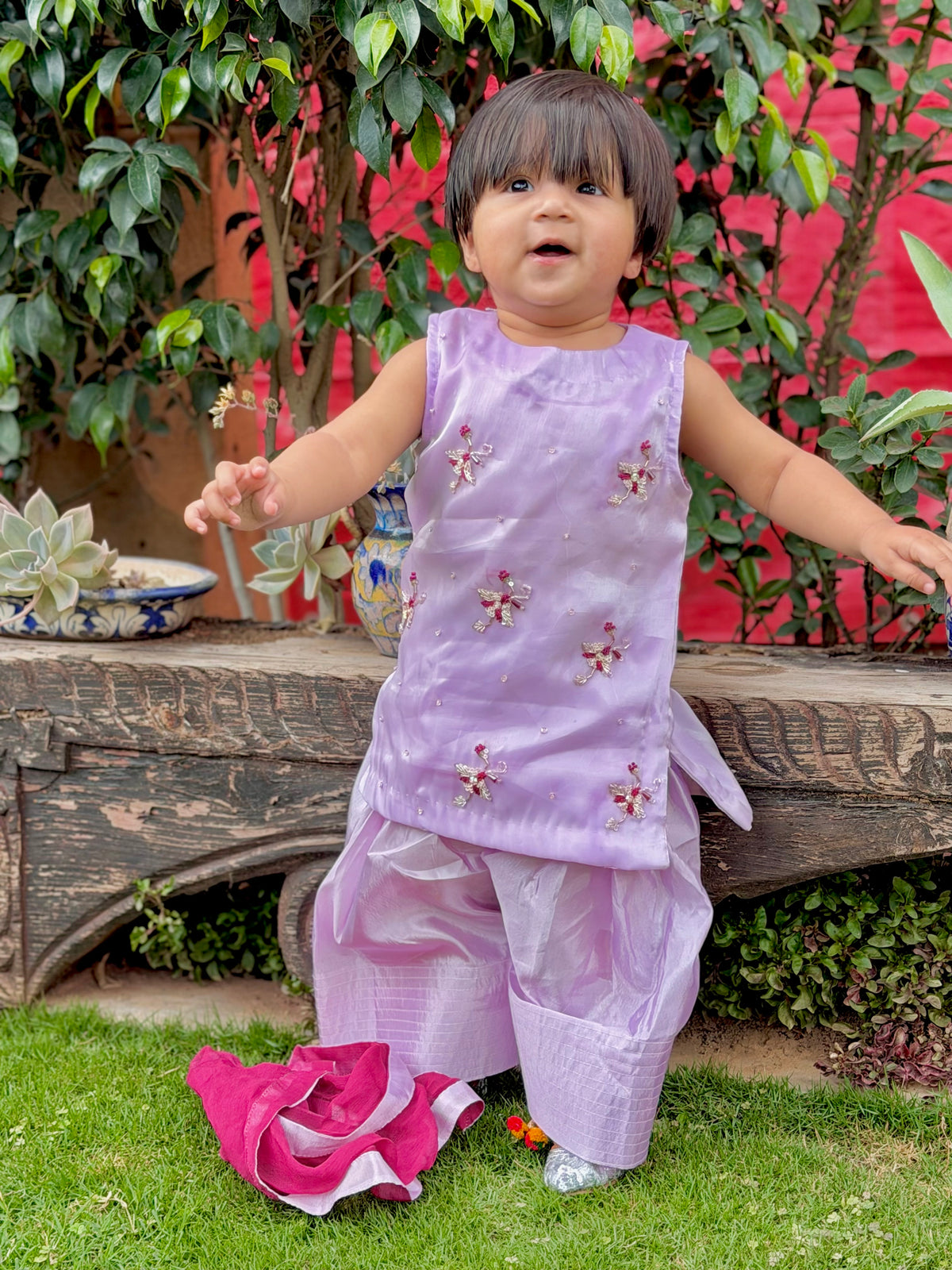 Lilac Farshi Shalwar Set