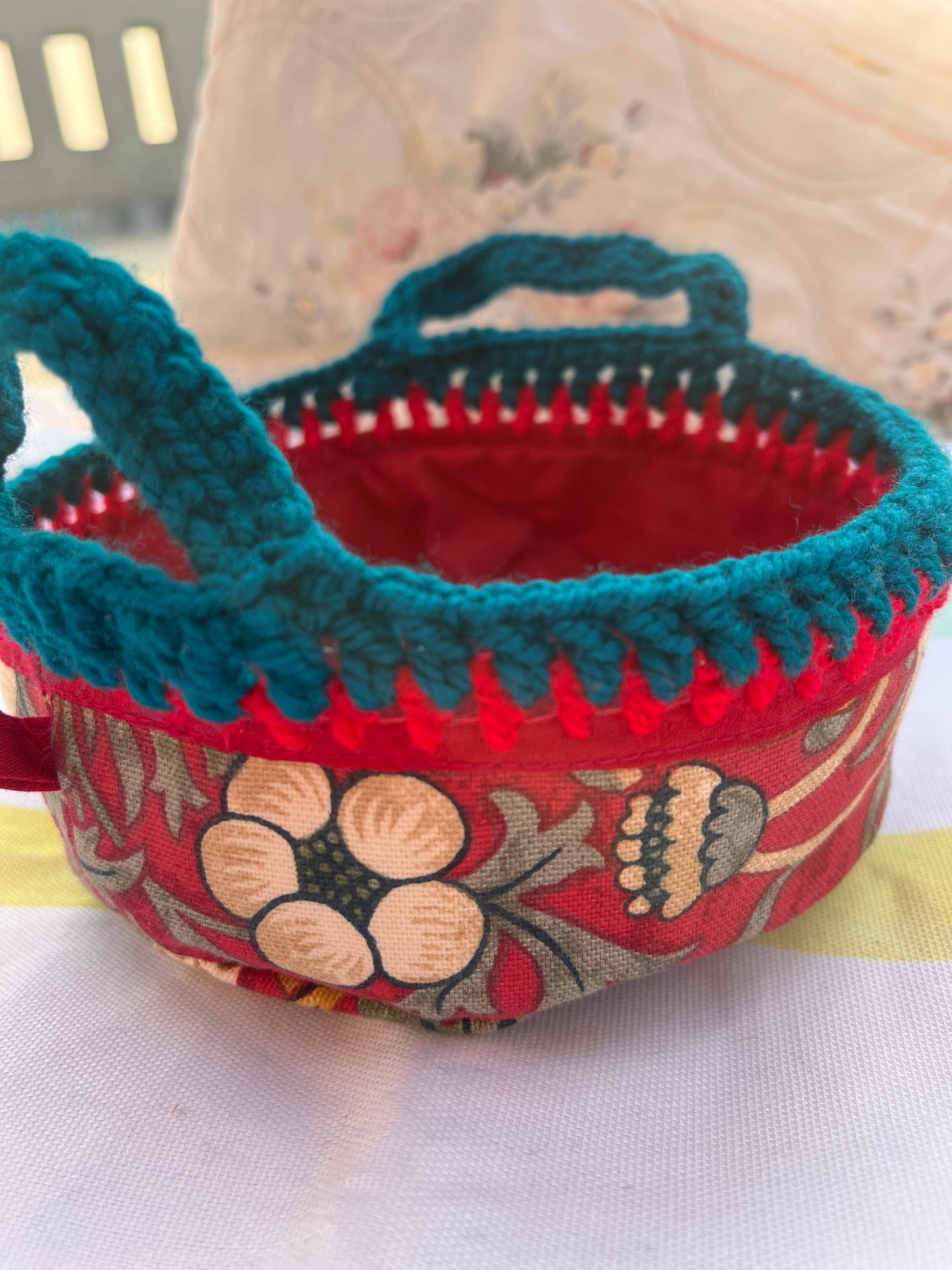 Red Floral Basket