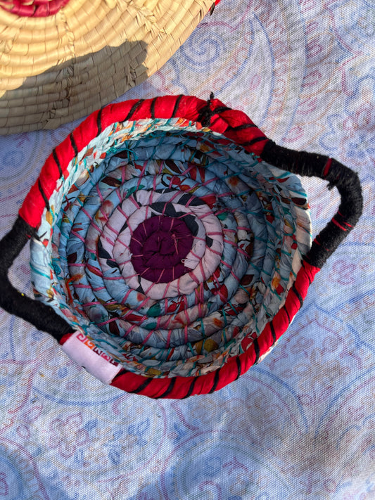Light Blue Braided Basket