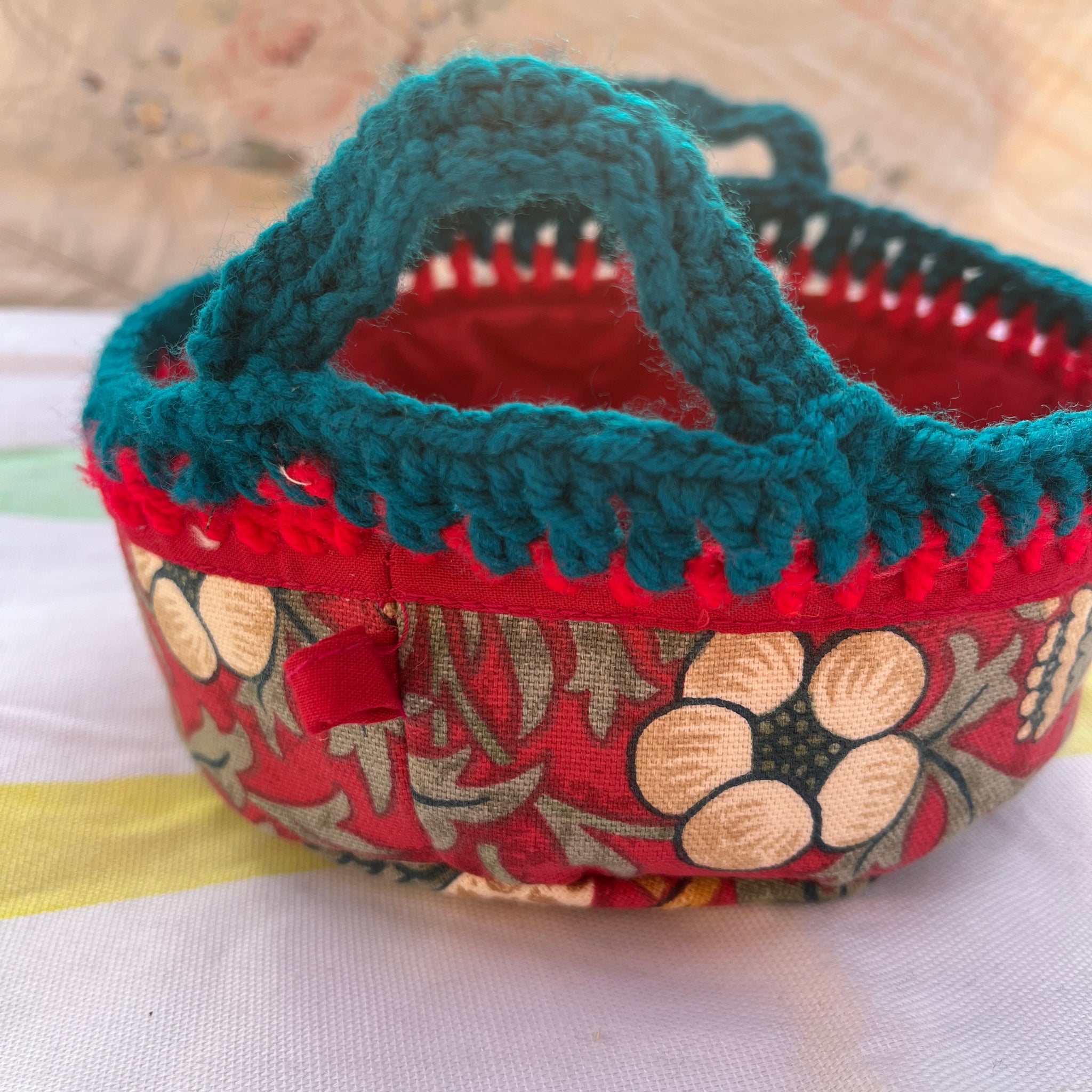 Red Floral Basket