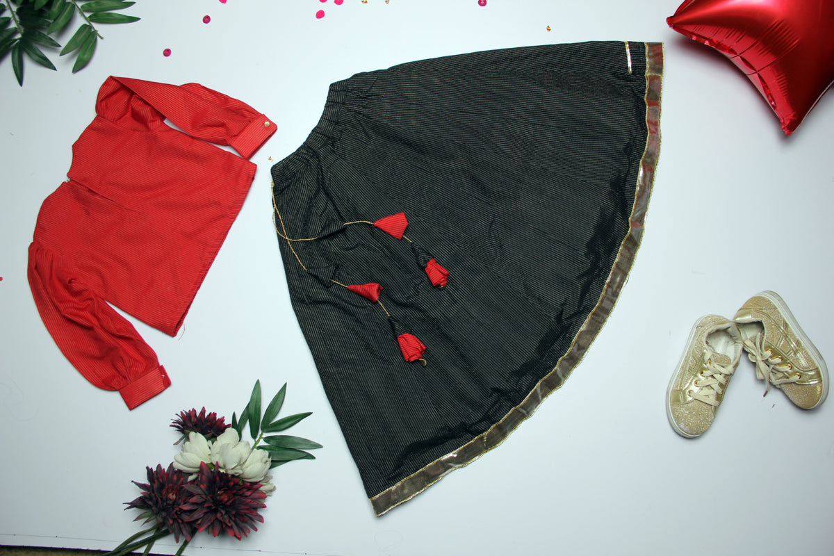 LAAL GULAB: Lehenga for Girls