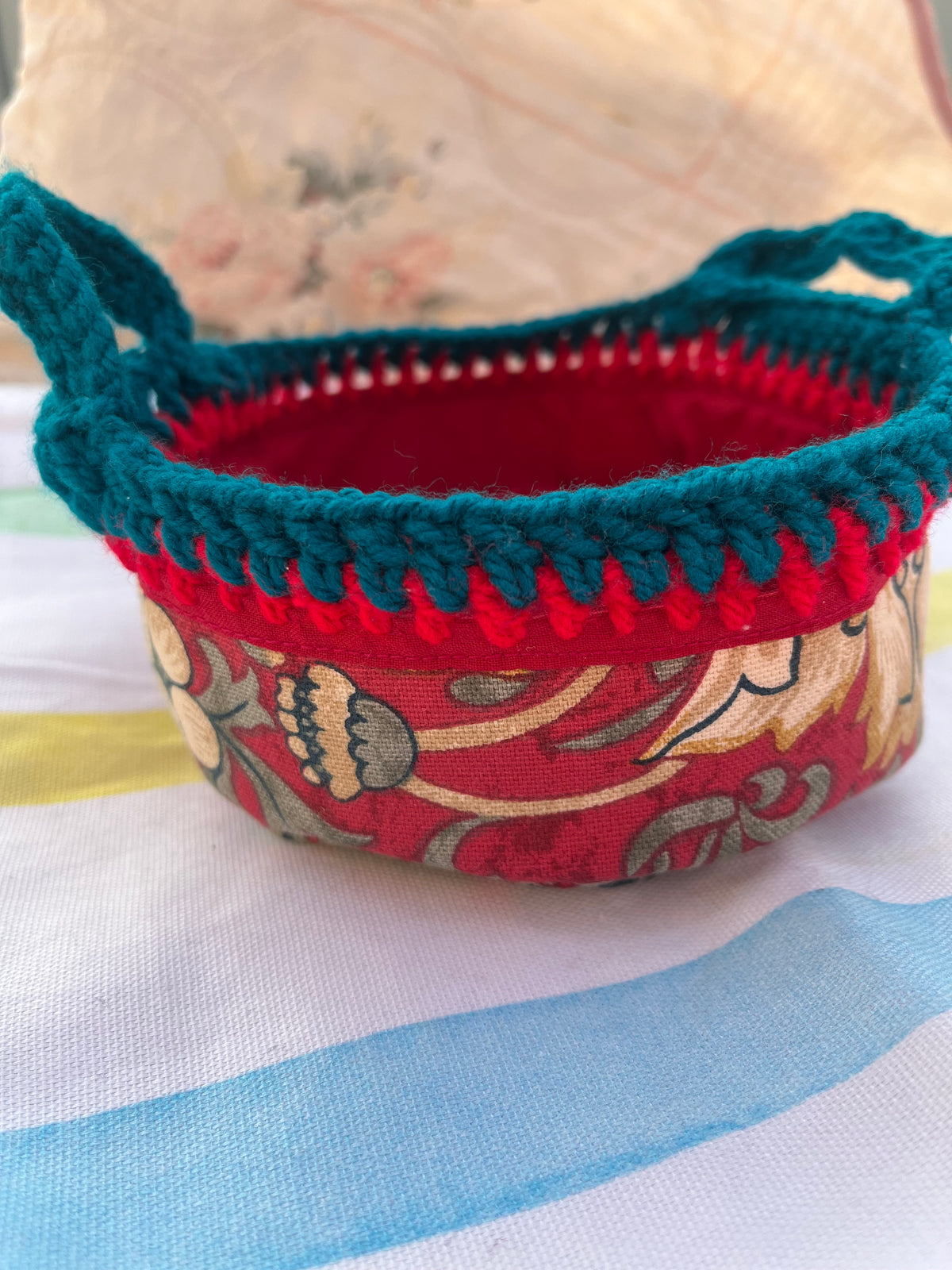 Red Floral Basket
