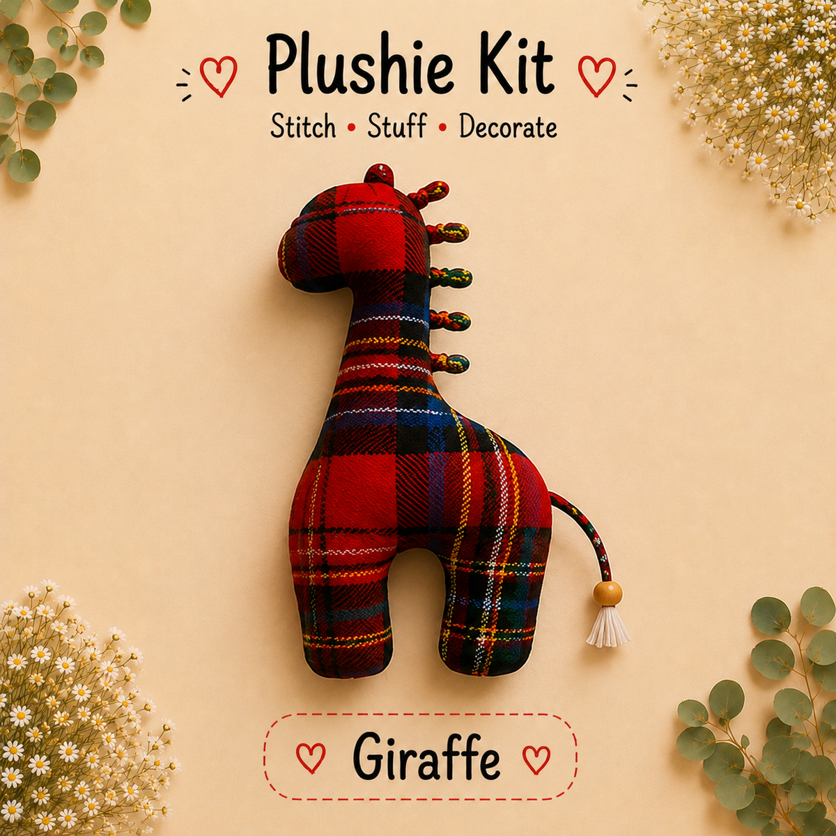 Giraffe DIY Plushie Kit