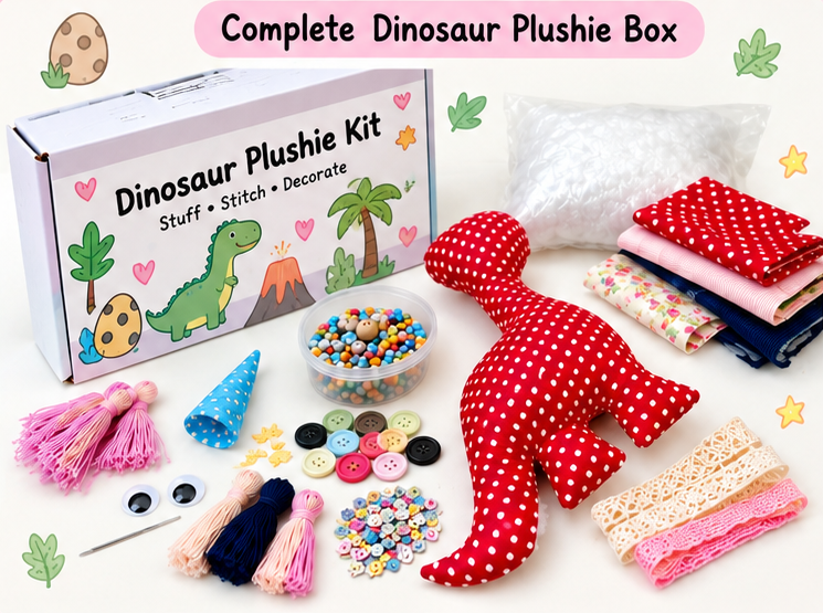 Dinosaur DIY Plushie Kit