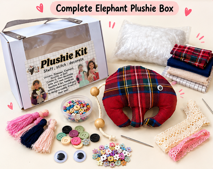 Elephant DIY Plushie Kit