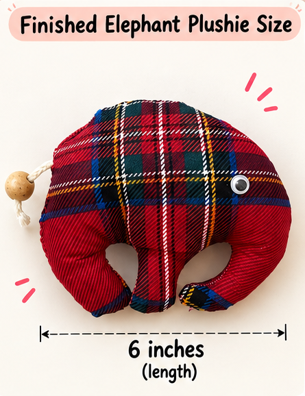 Elephant DIY Plushie Kit