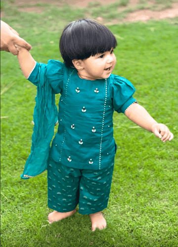 Bottle Green Flapper Set