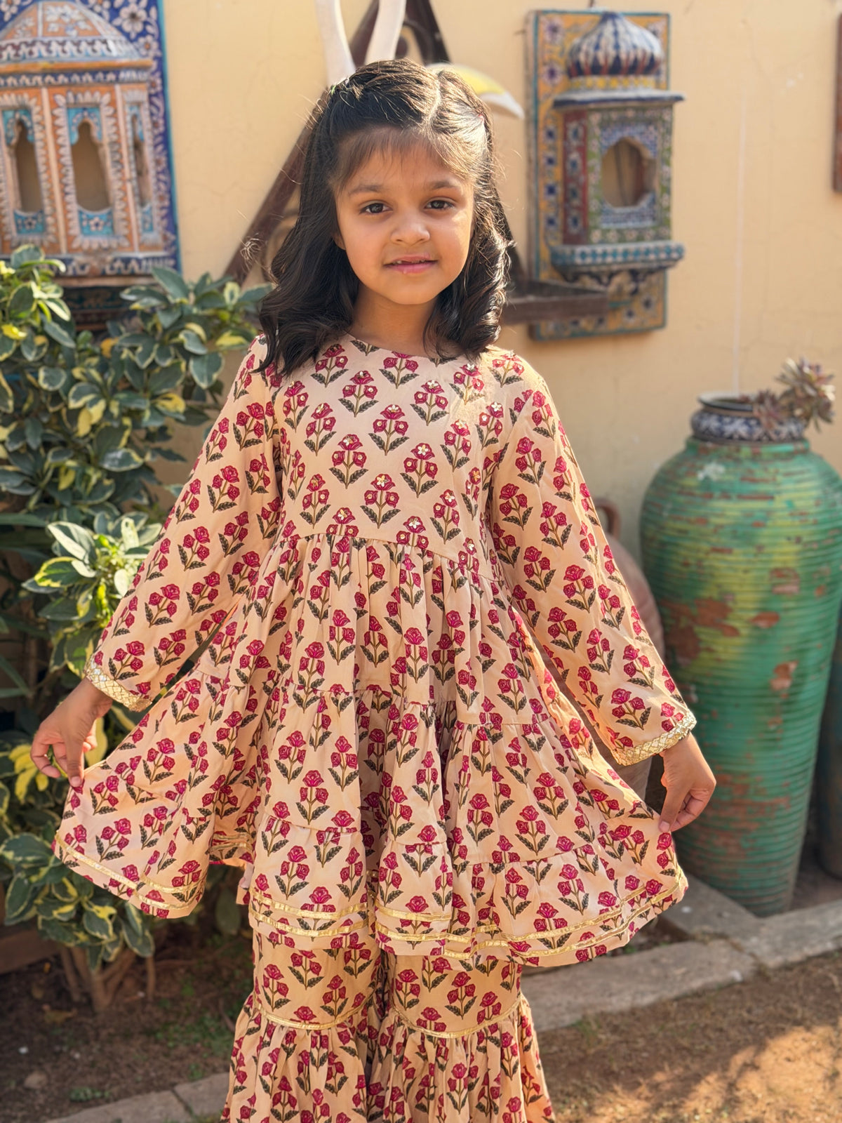 Skin Gharara Set