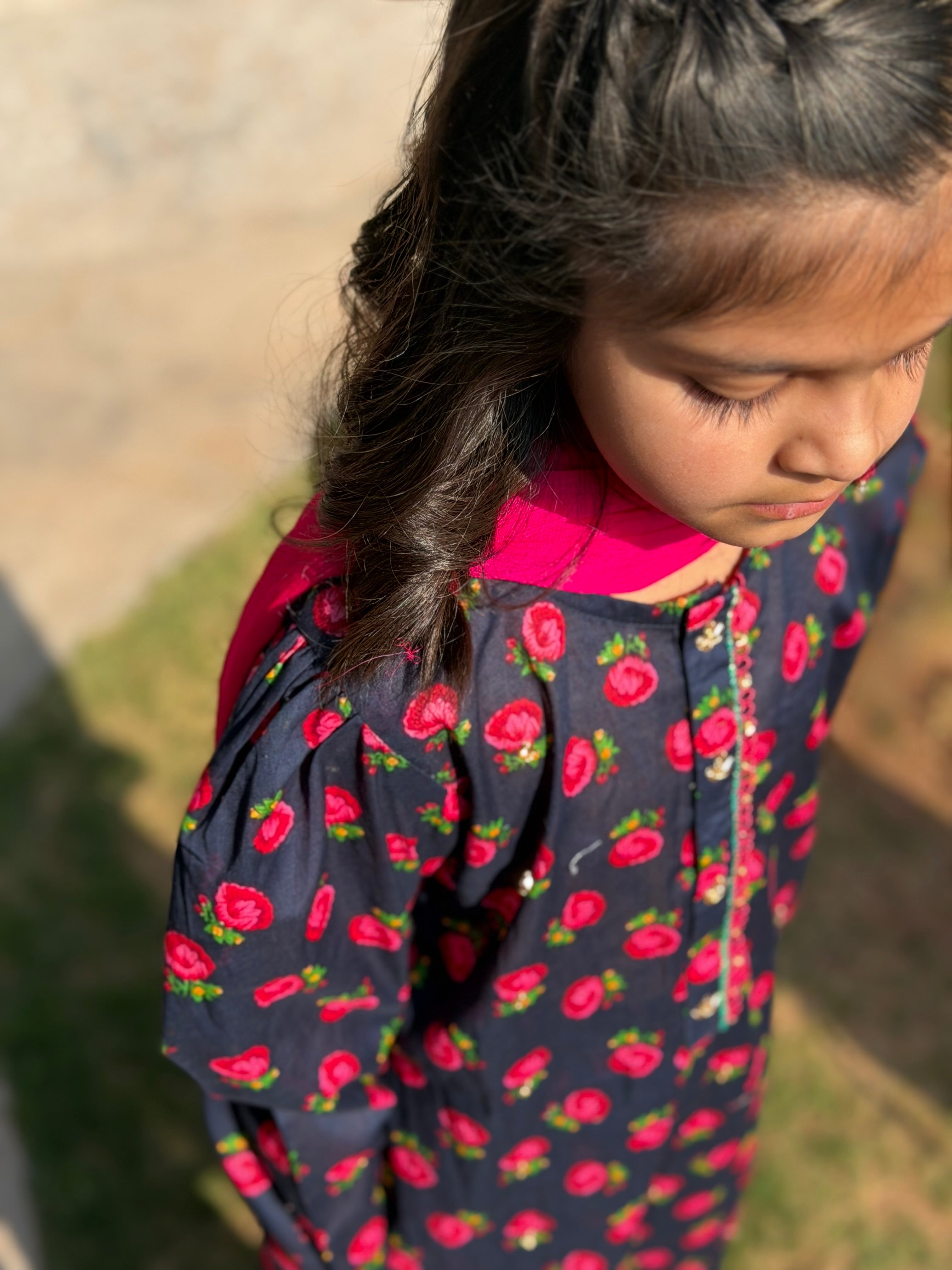 Black and Pink Shirt Sitara