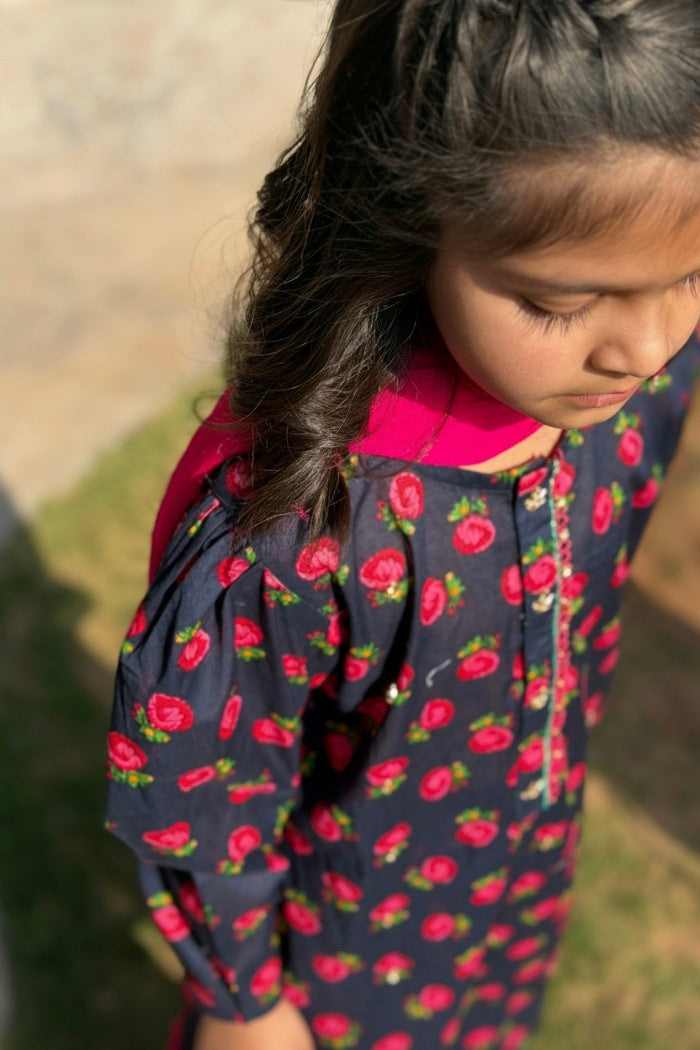 Black and Pink Shirt Sitara