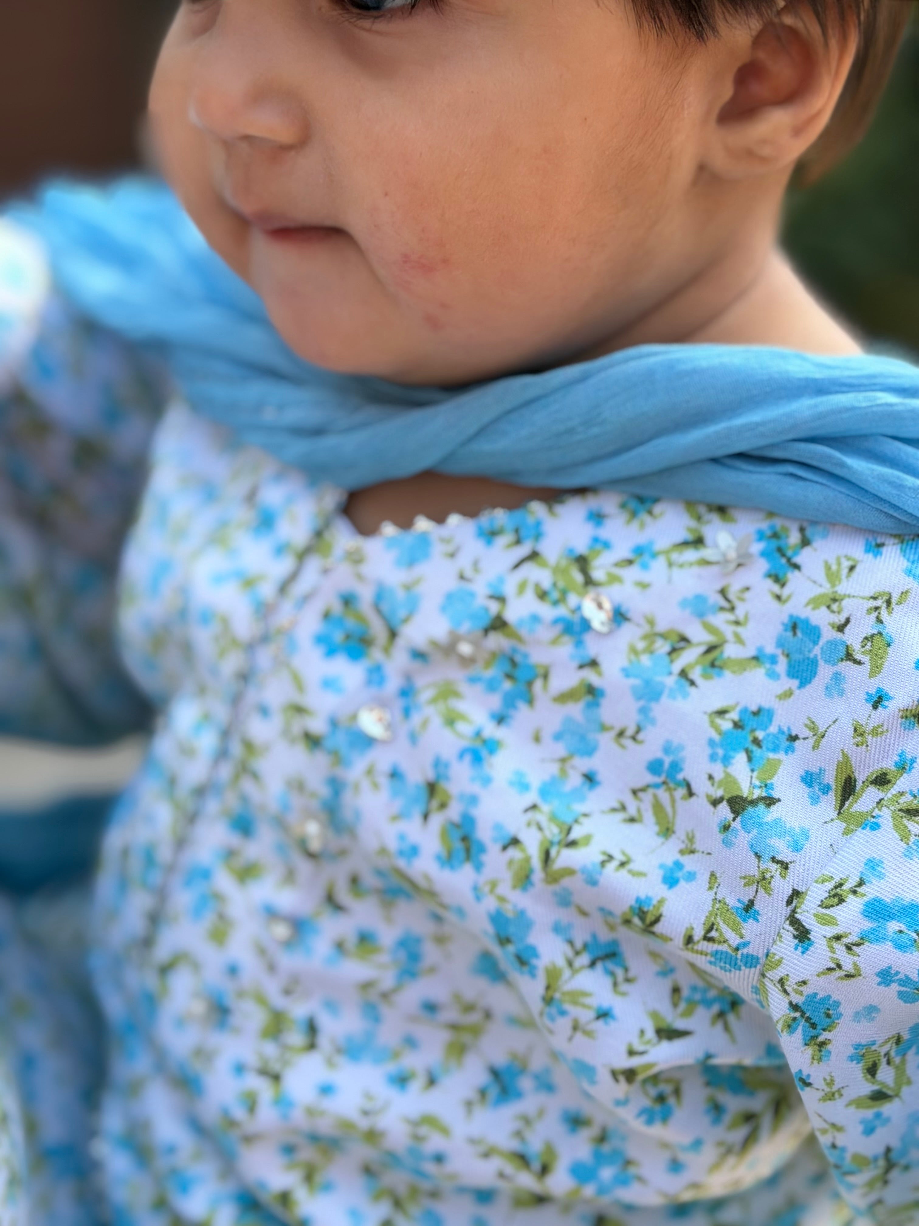 Blue Blossom Matching Set