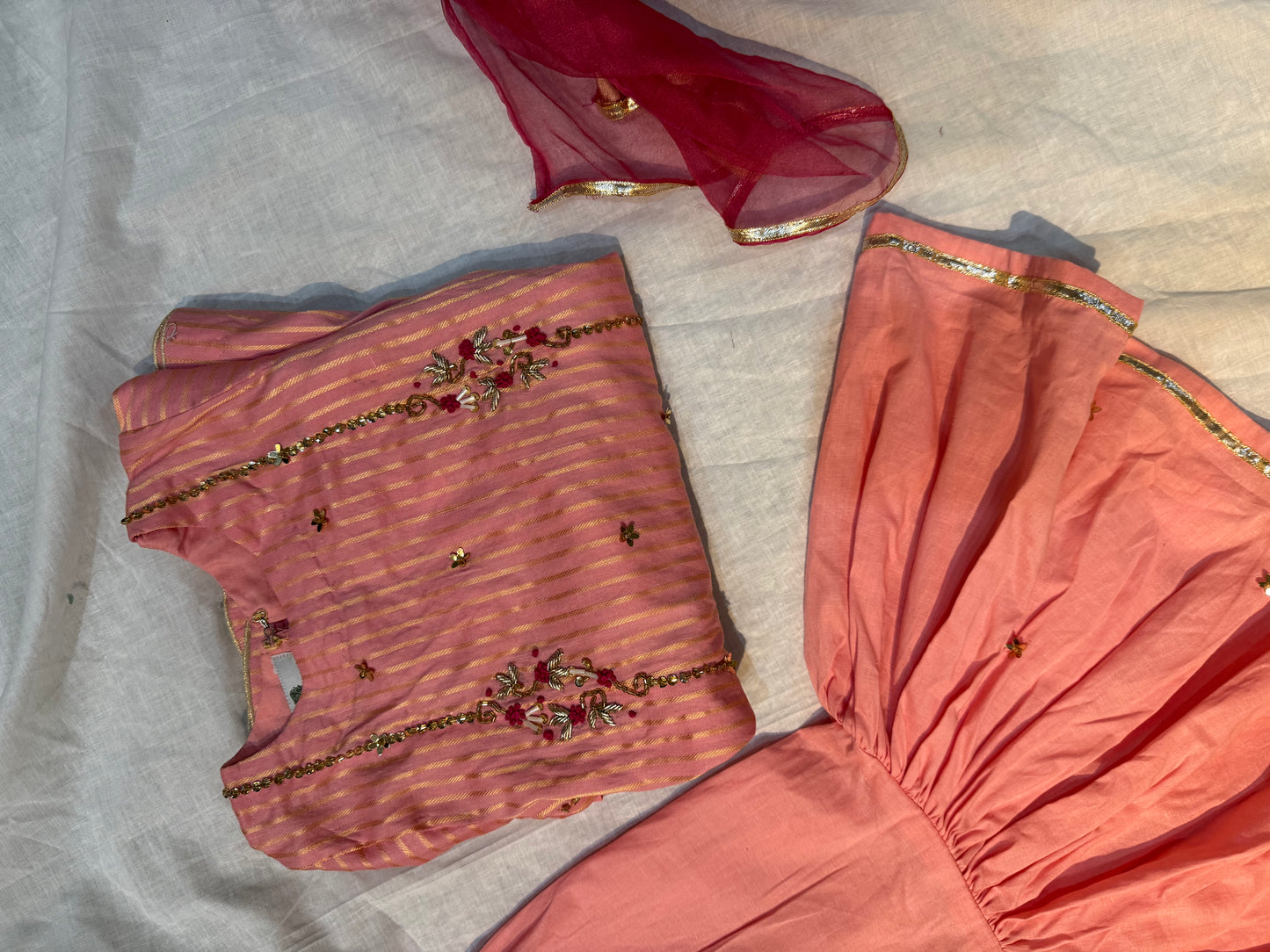 Pink Frock Gharara