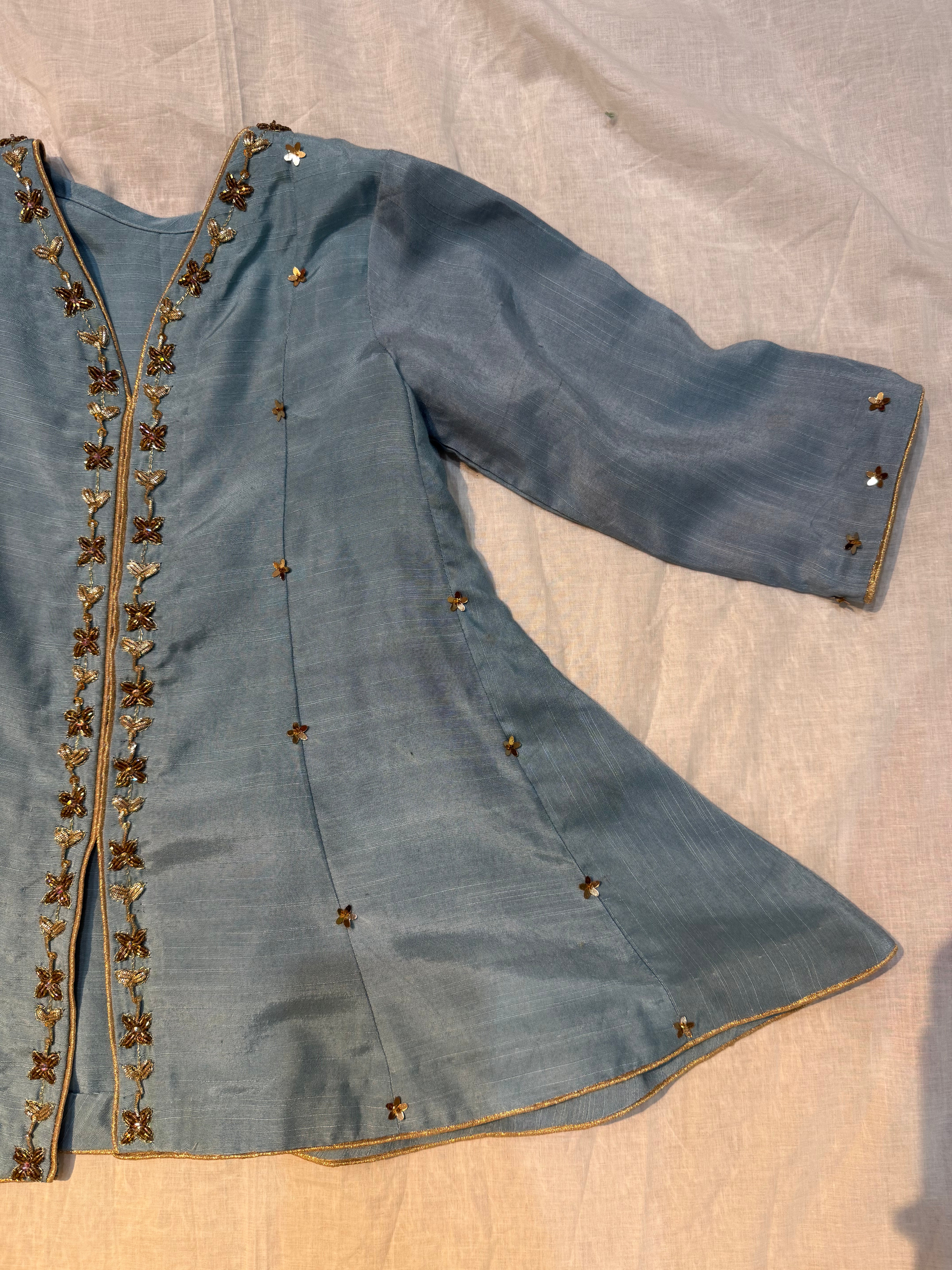 Ice Blue Crush Gharara set