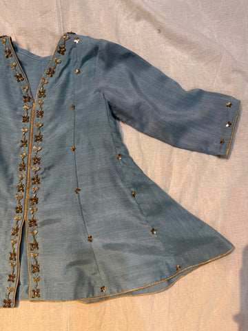 Ice Blue Crush Gharara set