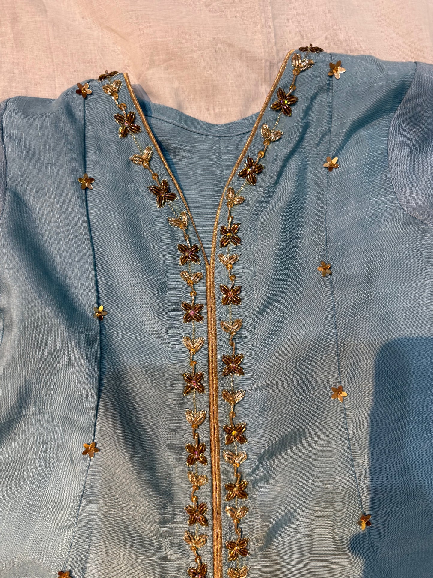 Ice Blue Crush Gharara set
