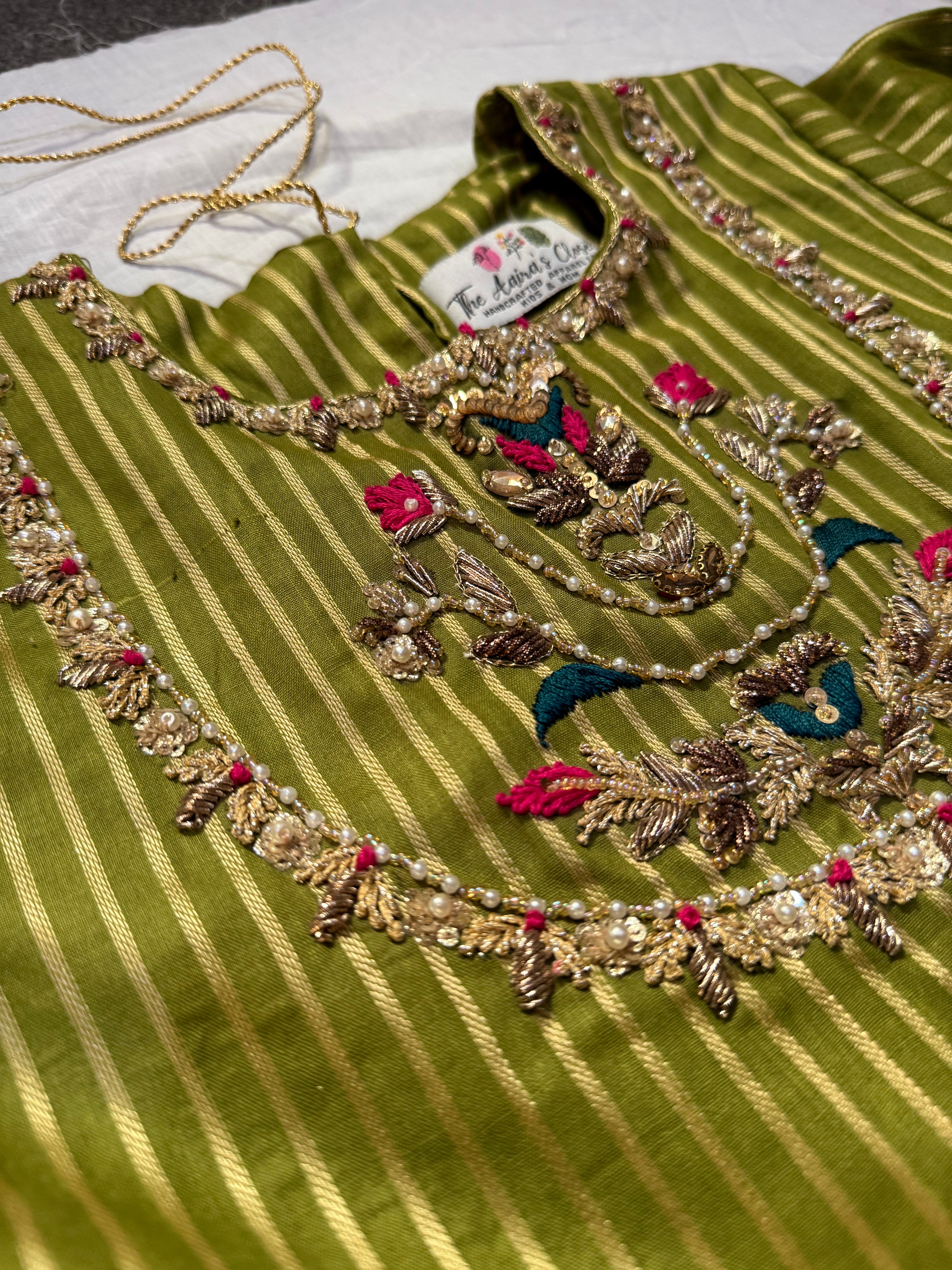 Green flapper , Frock set