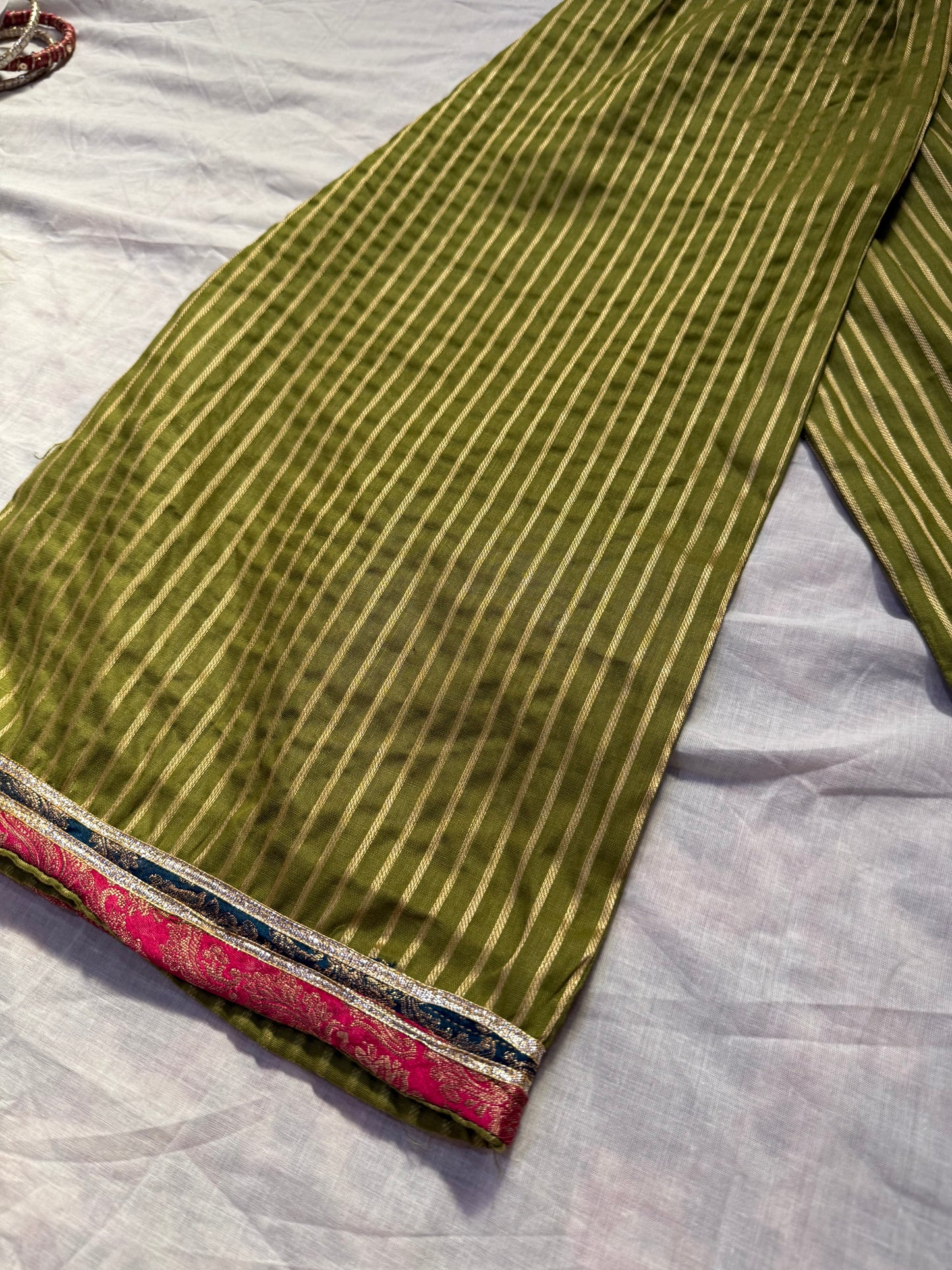 Green Flapper Gharara set