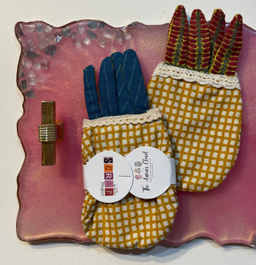 Checkered Style Pineapple Coasters