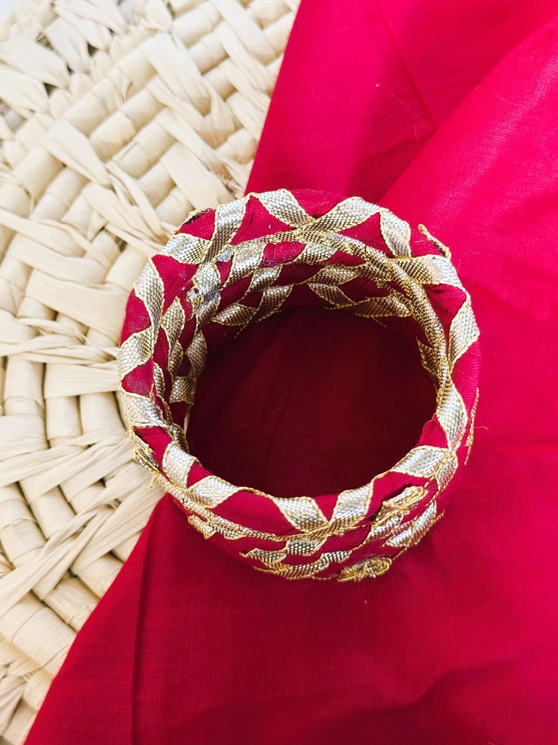 Gulabi Red Gotta Bangles