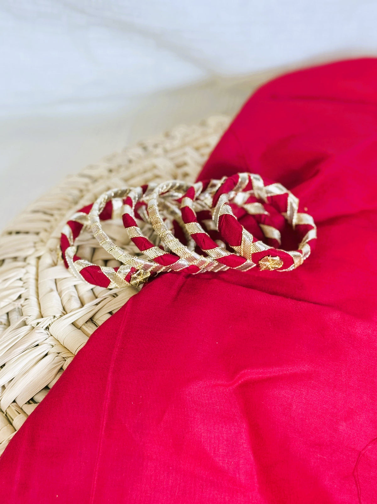 Gulabi Red Gotta Bangles