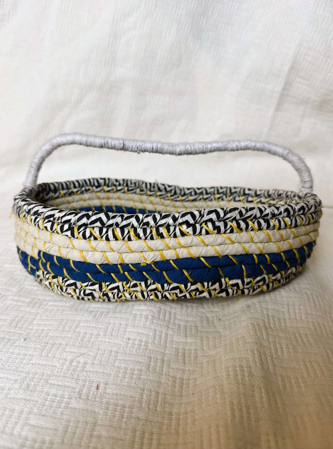 Blue, Black and Yellow Basket