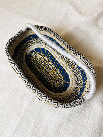 Blue, Black and Yellow Basket