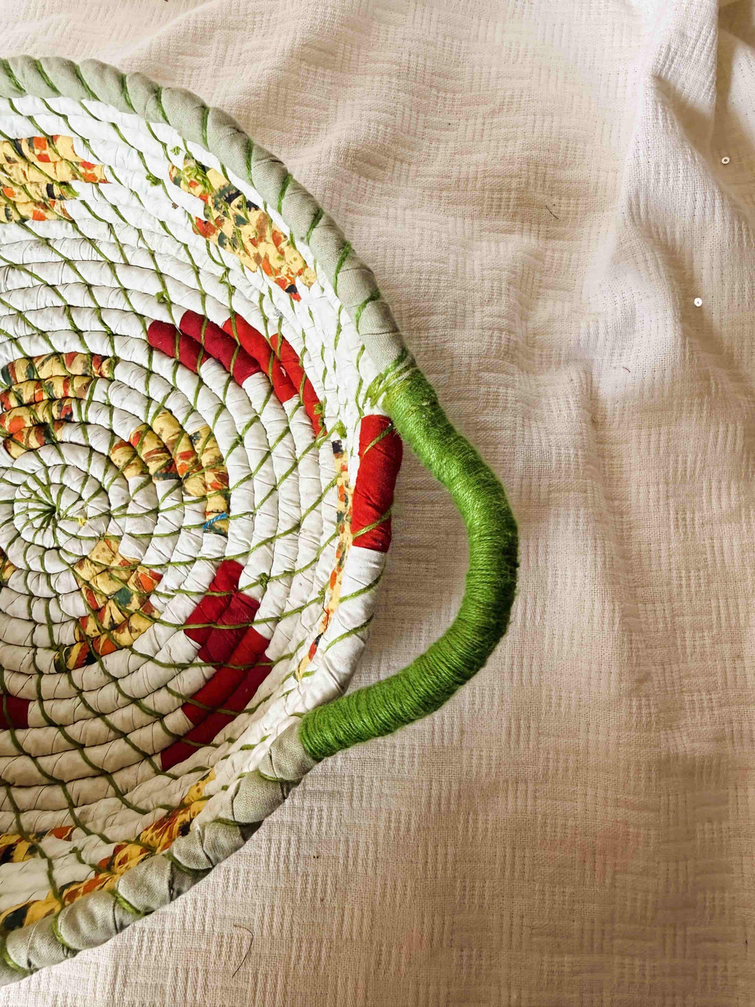 Green, Yellow and Red Basket